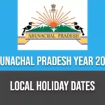 local holiday Arunachal Praddesh calander