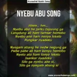 Arunachal Pradesh Nyishi song, Nyebu Abu song,