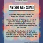 Nyishi party song,
