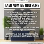 Nikom riba song, galo song tami nam ngoke kala